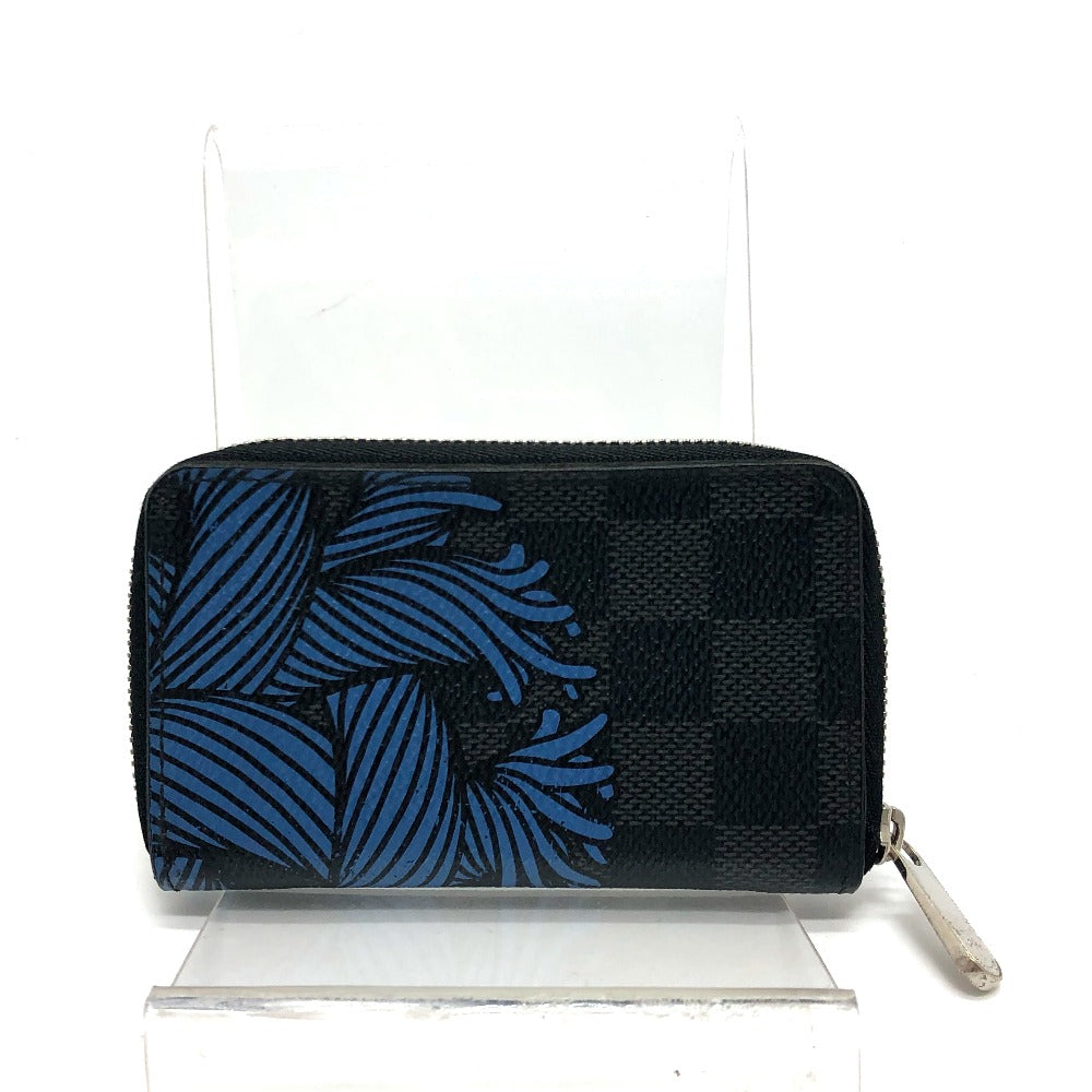 LOUIS VUITTON Coin case N41687 Damier Grafitto Canvas black Damier Grafitte Christopher Nemeth Zippy mens  d