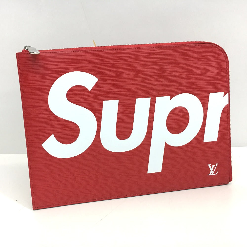 LOUIS VUITTON Clutch bag M67722 Epi Leather Red Louis Vuitton x Supreme Epi Pochette Joule GM unisex(Unisex)  d