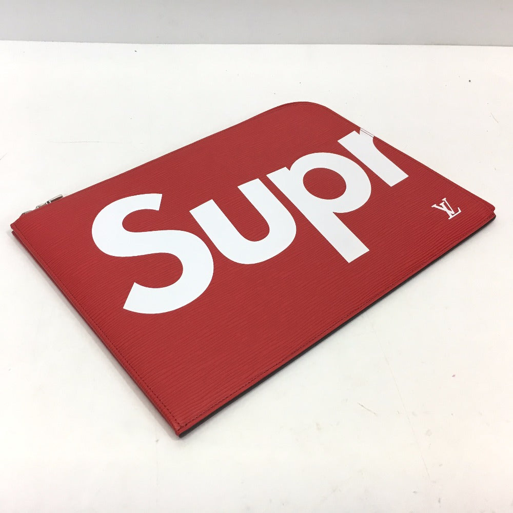 LOUIS VUITTON Clutch bag M67722 Epi Leather Red Louis Vuitton x Supreme Epi Pochette Joule GM unisex(Unisex)  d