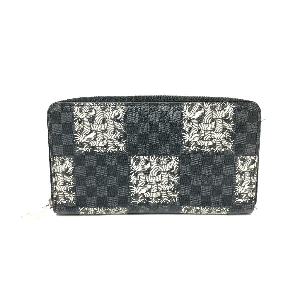 LOUIS VUITTON Long Wallet Purse ‚m61214  Damier Grafitto Canvas black Graphite Christopher nemes mens
