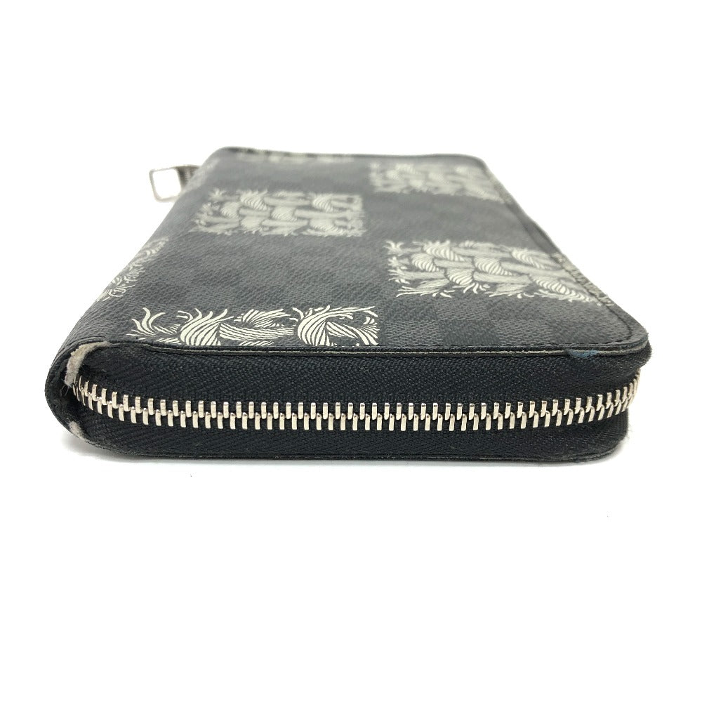 LOUIS VUITTON Long Wallet Purse ‚m61214  Damier Grafitto Canvas black Graphite Christopher nemes mens