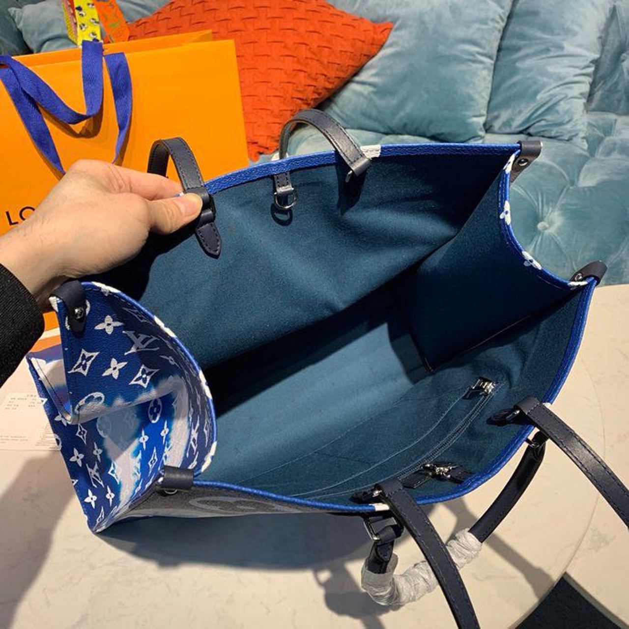 Top Quality Giant Monogram Top Quality Escale Onthego GM Blue For Women 41cm Top Quality M45120