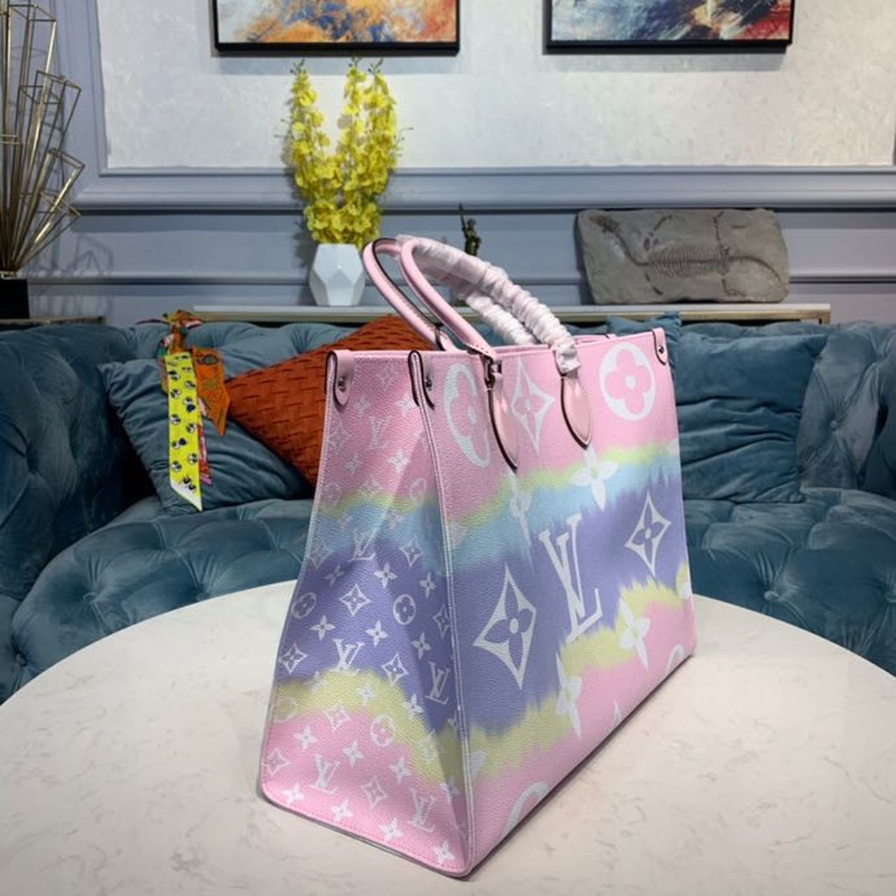 Top Quality Escale OnTheGo GM Tote Bag Monogram Canvas Pastel Pink For Women,  Shoulder Bags 16.1in/41cm Top Quality M45119