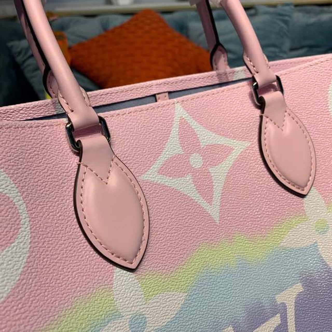 Top Quality Escale OnTheGo GM Tote Bag Monogram Canvas Pastel Pink For Women,  Shoulder Bags 16.1in/41cm Top Quality M45119