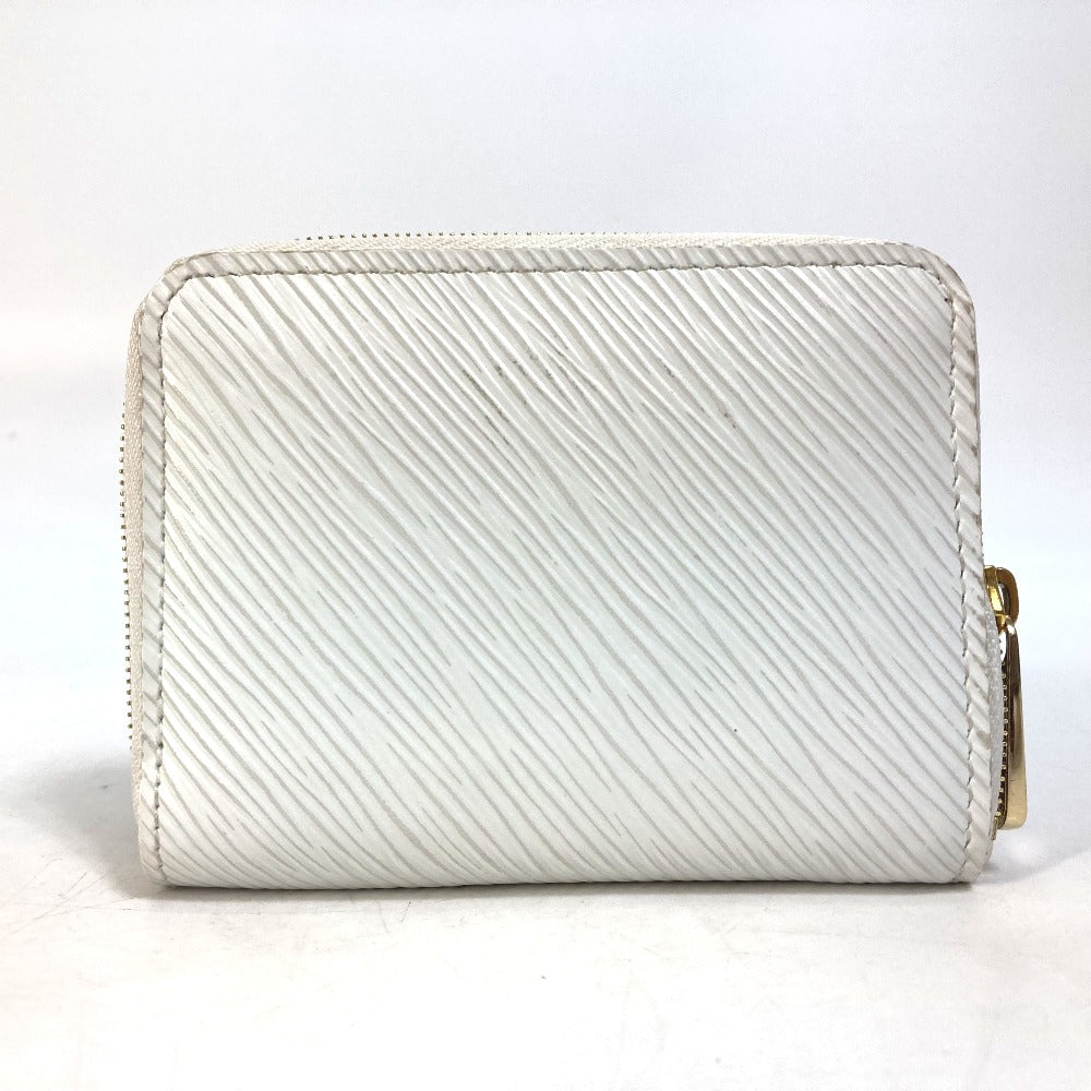 LOUIS VUITTON Coin case M63994 Epi Leather white epi love lock Zip around purse Women