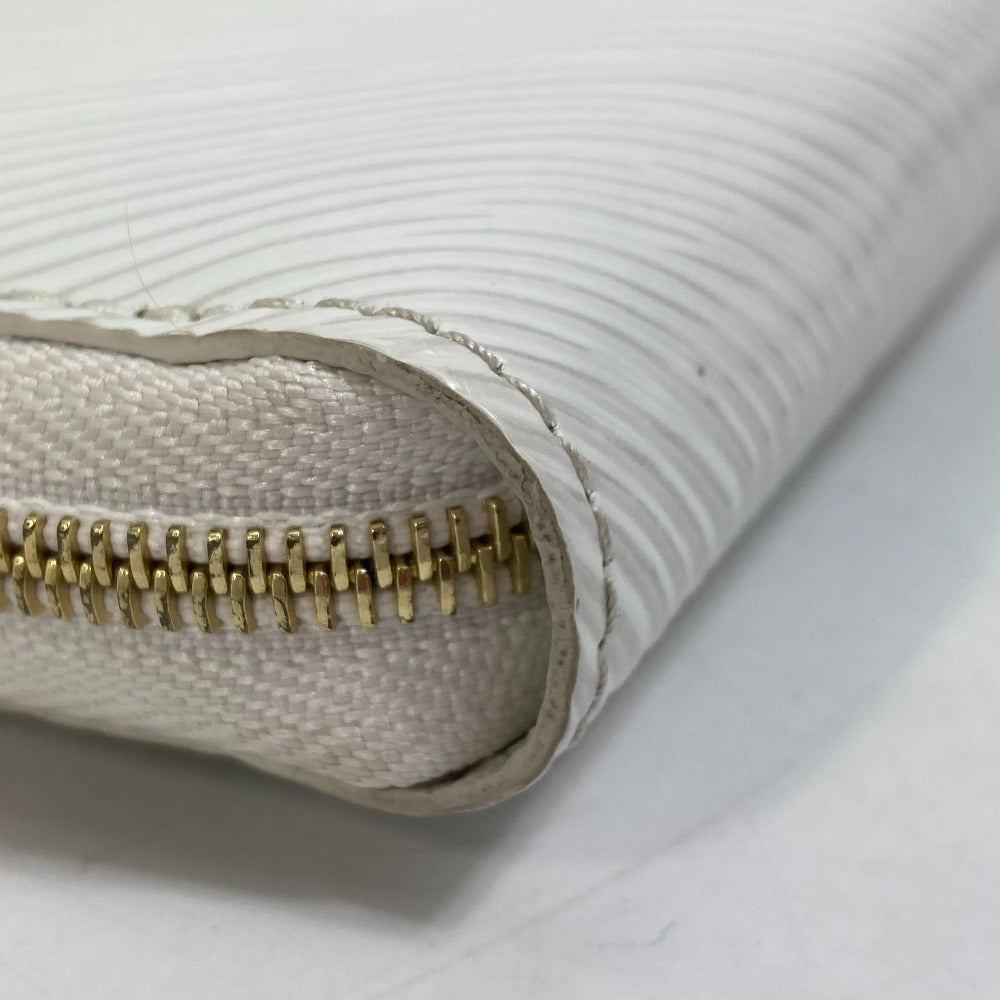 LOUIS VUITTON Coin case M63994 Epi Leather white epi love lock Zip around purse Women  d