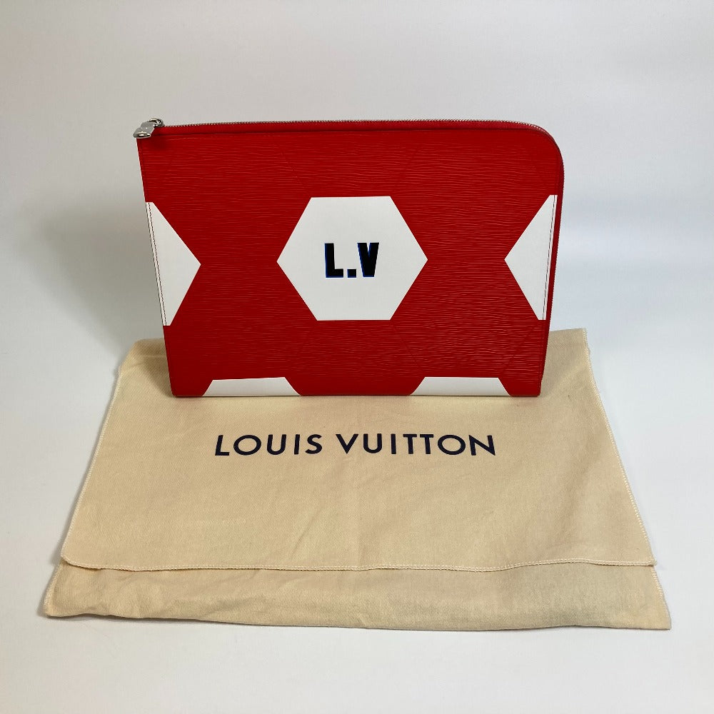 LOUIS VUITTON Clutch bag M63232 Epi Leather Red 2018 FIFA World Cup Pochette Jules GM mens  d