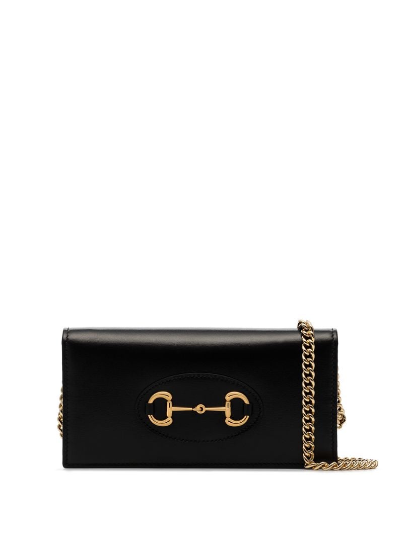 Gucci - Horsebit leather clutch bag - women - Leather - One Size - Black