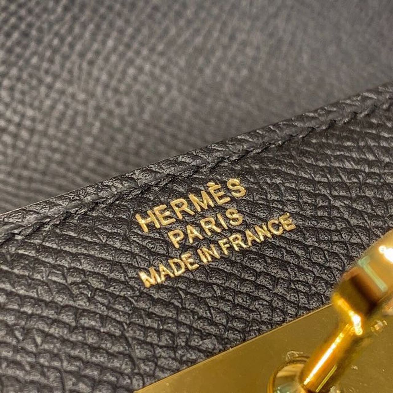 Top Quality Kelly Wallet To Go Woc Black With Gold Toned Hardware Bag For Women 8.2in/21cm