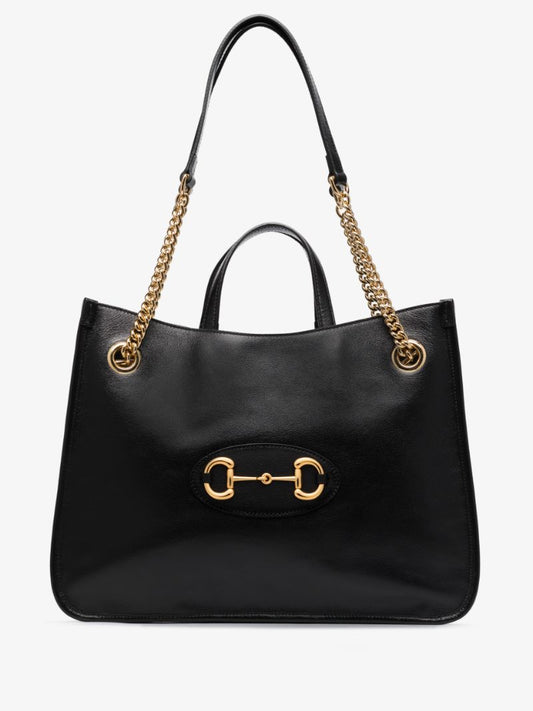 Gucci - 1955 horsebit tote bag - women - Leather - One Size - Black