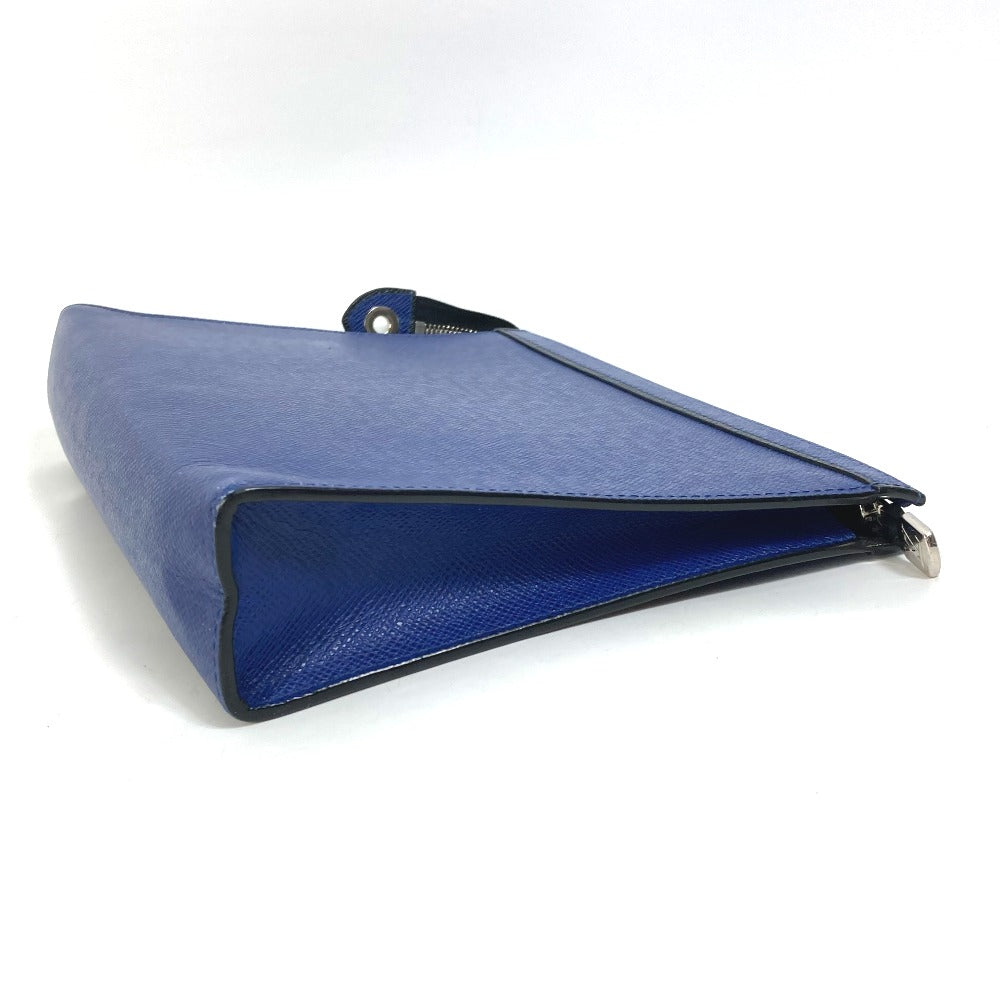LOUIS VUITTON business bag M30575 Taiga Leather blue Taiga Pochette Voyage MM mens  d
