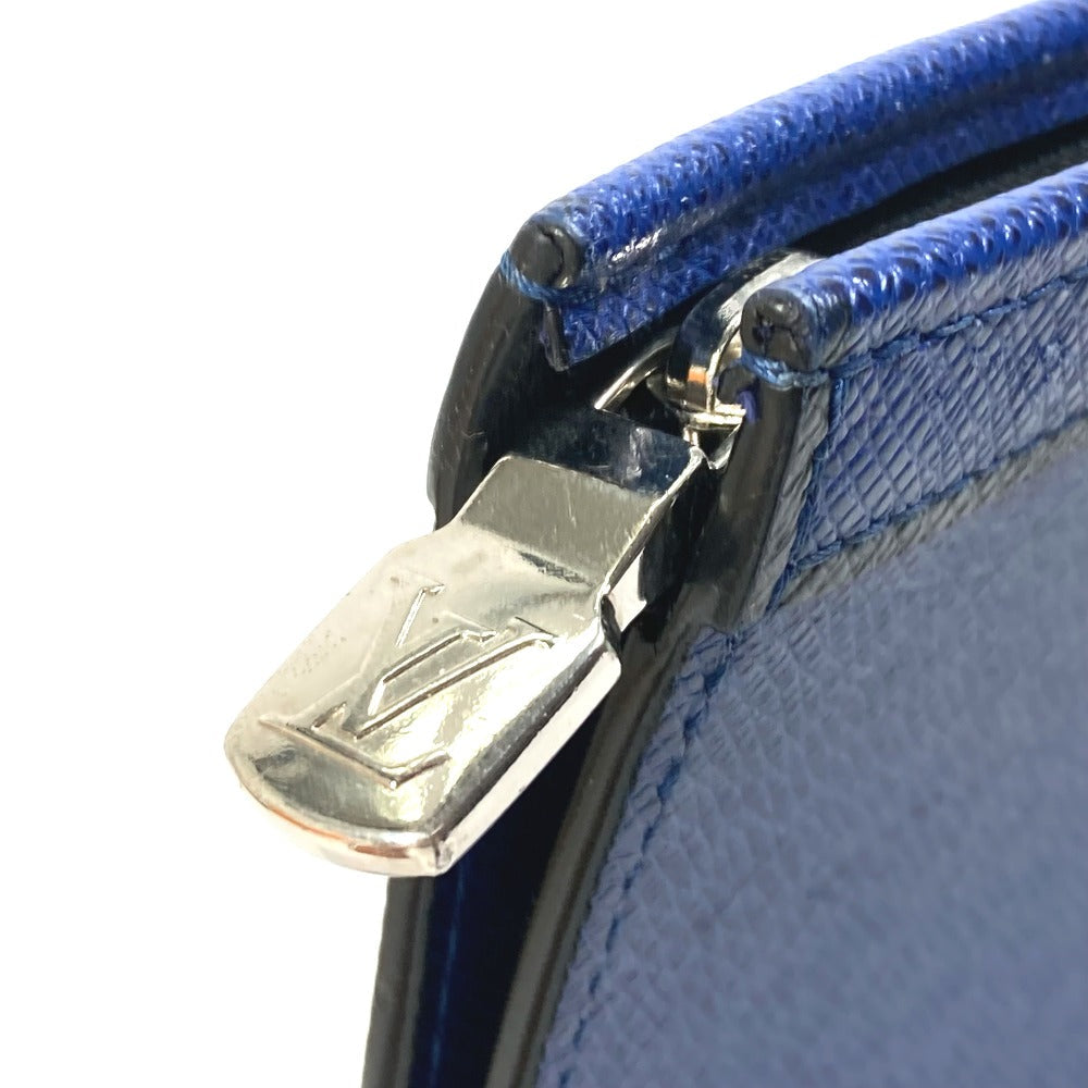 LOUIS VUITTON business bag M30575 Taiga Leather blue Taiga Pochette Voyage MM mens  d