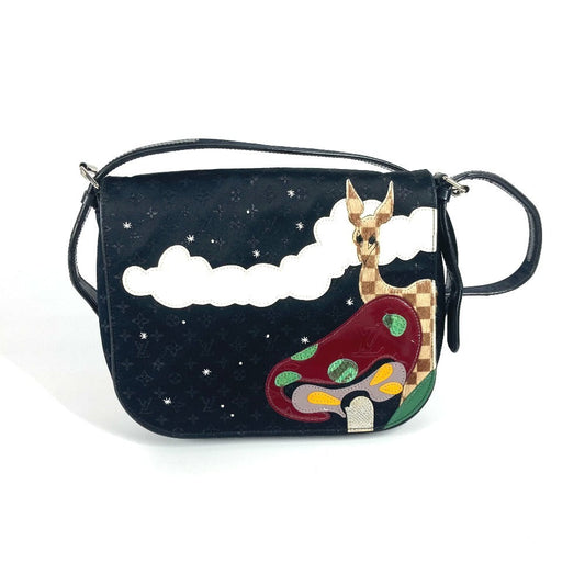 LOUIS VUITTON Shoulder Bag M92273 MonogramSatinCanvas black Monogram satin Conte du Fe M tte Women