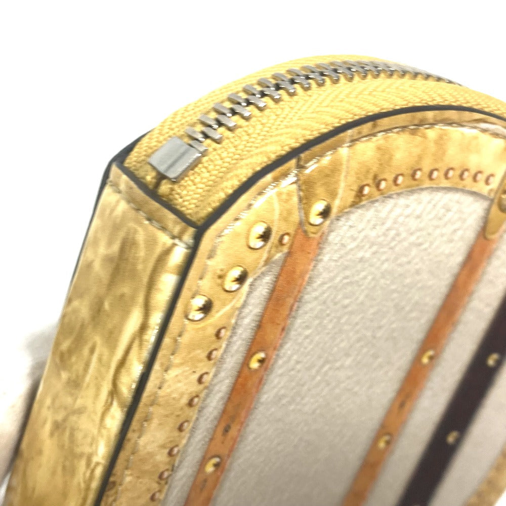LOUIS VUITTON Coin case M52747 leather beige Wallet Coin Pocket with Chain Micro-Bowat-Shapo mens  d