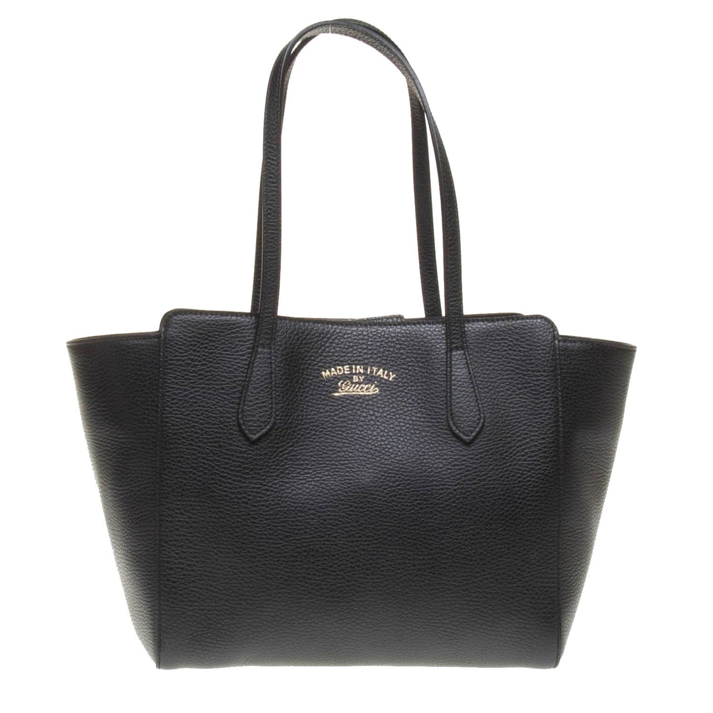 Gucci 354408 Black Swing Leather PM Tote Bag