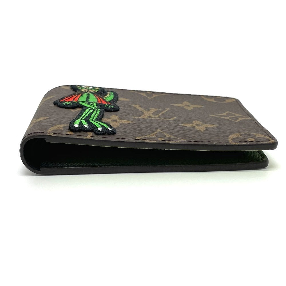 LOUIS VUITTON Folded wallet M80156 Monogram canvas Brown Animal Monogram Portefeuille Slender NM