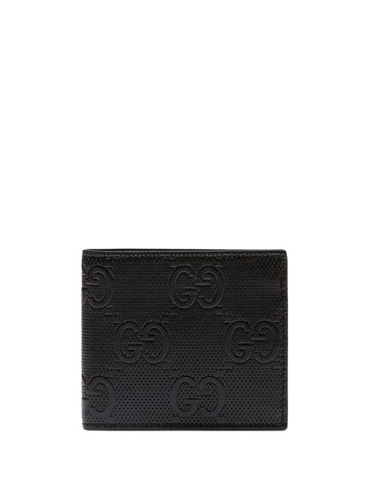 Gucci - logo-embossed wallet - men - Leather/Viscose - One Size - Black