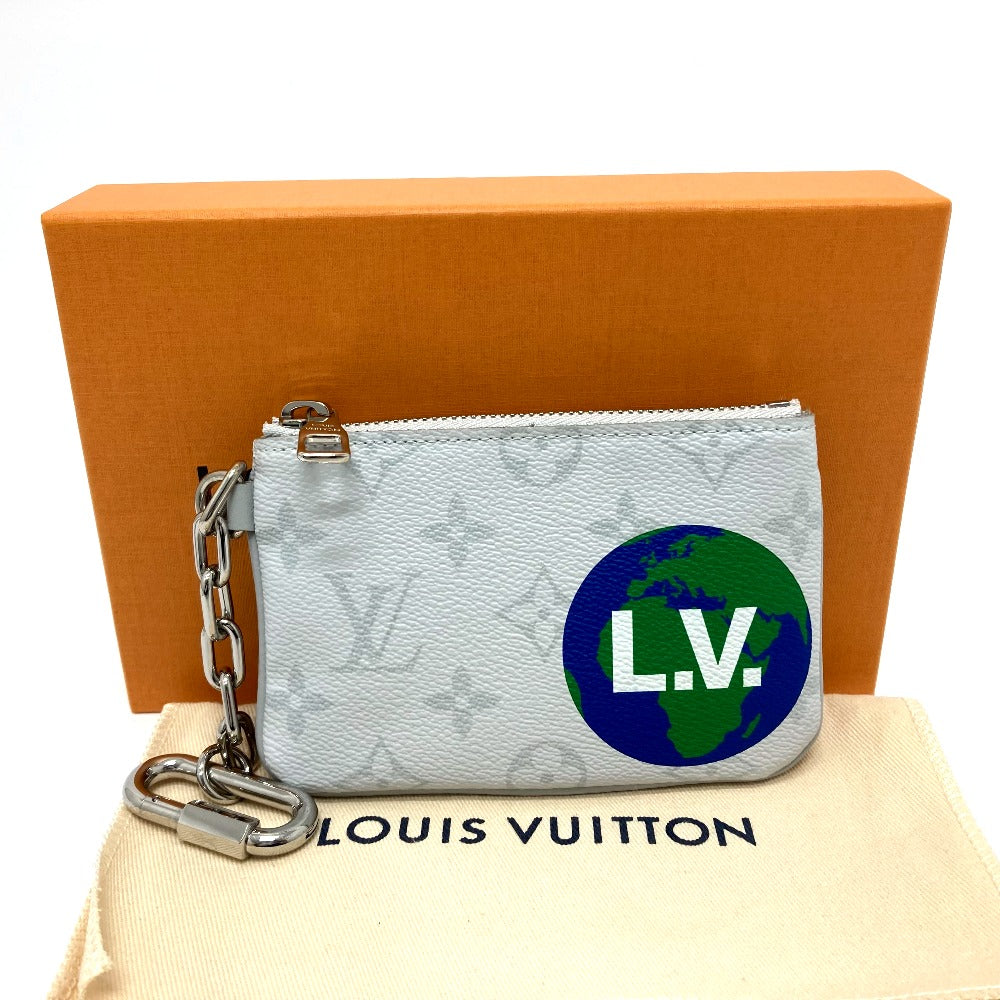 LOUIS VUITTON Coin case M67809 Monogram canvas white Coin Pocket Wallet Zipped pouch PM unisex(Unisex)  d