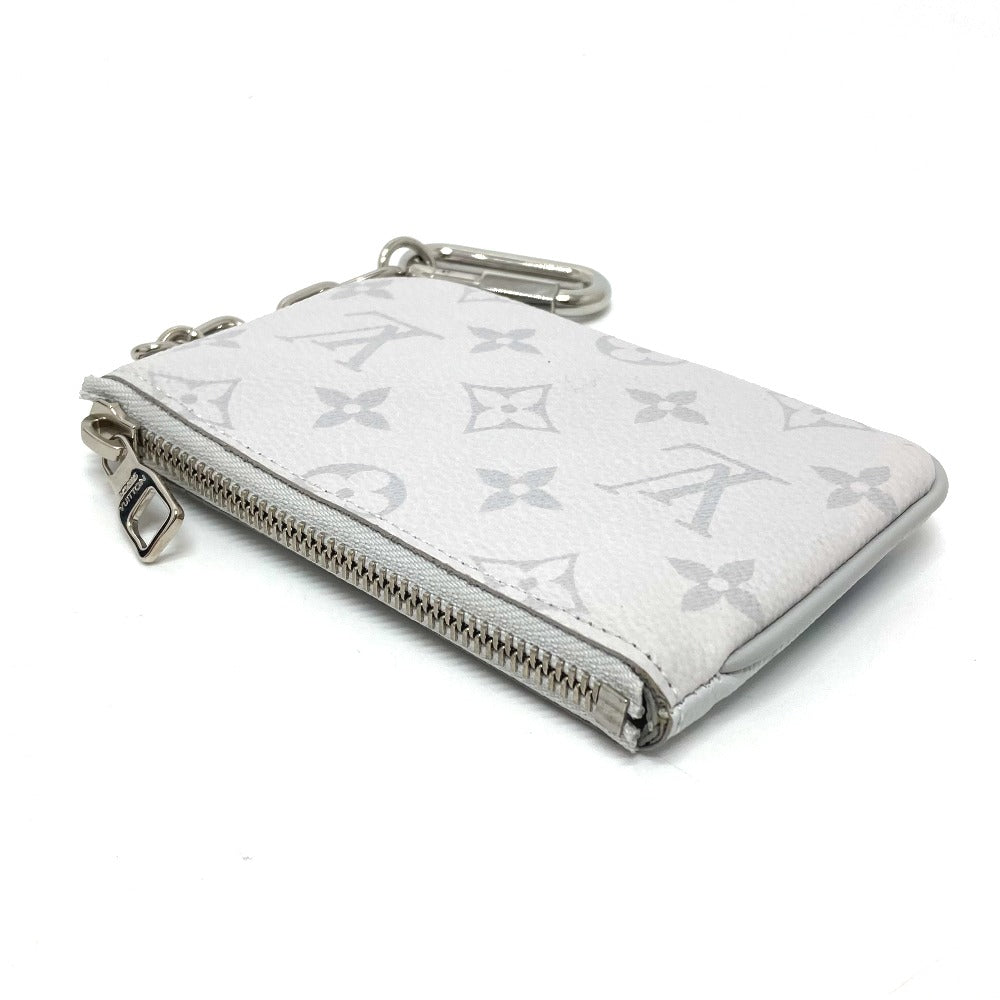 LOUIS VUITTON Coin case M67809 Monogram canvas white Coin Pocket Wallet Zipped pouch PM unisex(Unisex)  d