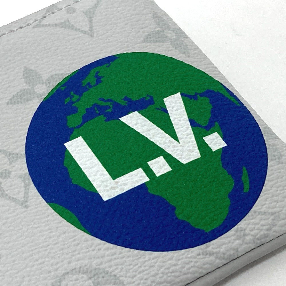 LOUIS VUITTON Coin case M67809 Monogram canvas white Coin Pocket Wallet Zipped pouch PM unisex(Unisex)  d