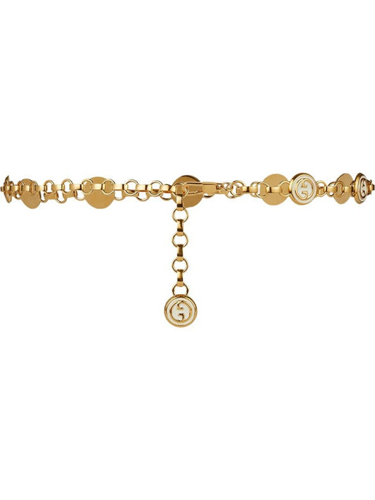 Gucci - Interlocking G chain belt - women - metal - 80, 95 - GOLD