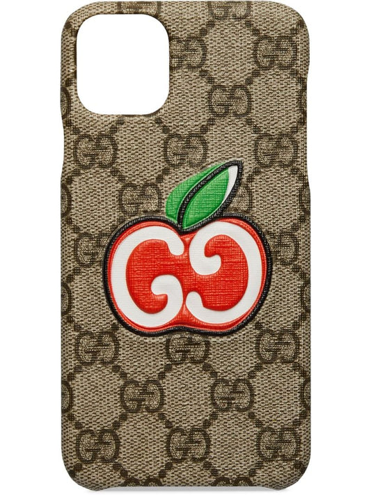 Gucci - GG apple iPhone 11 Pro Max case - women - Canvas - One Size - Neutrals