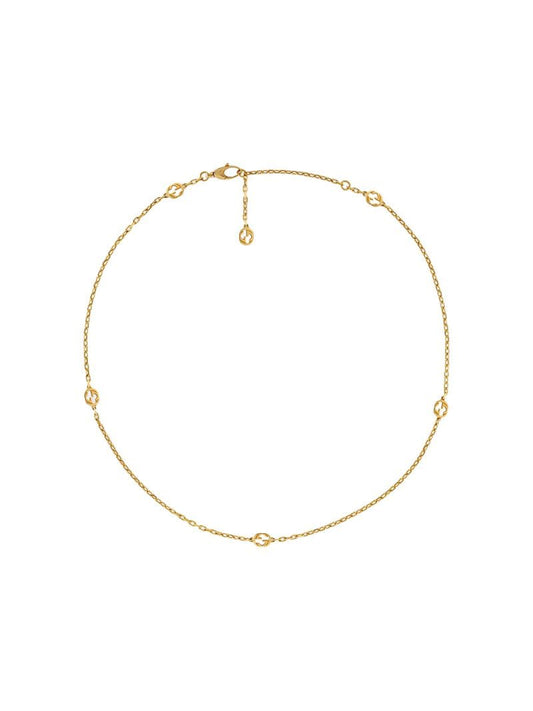 Gucci - 18kt yellow gold Interlocking G necklace - women - 18kt Gold - One Size - GOLD