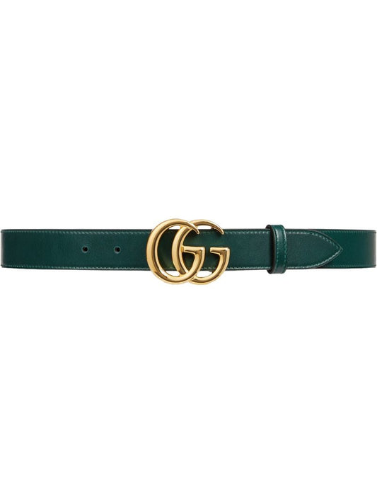 Gucci - logo belt - men - Leather/metal - 75, 80, 85, 90, 95, 100, 105, 110 - Green