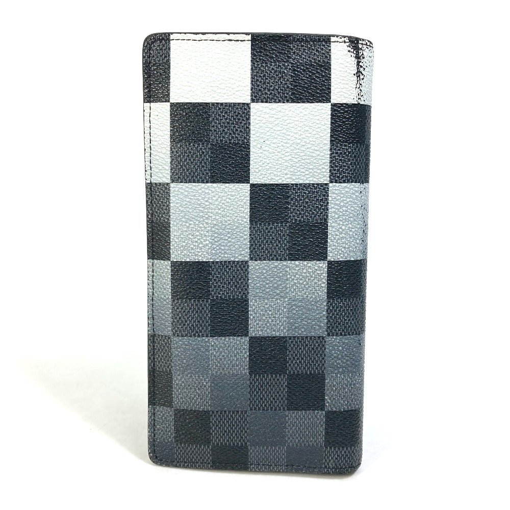 LOUIS VUITTON Long Wallet Purse N40415 PVC, Leather, Damier Graphite Canvas black Portefeuille Blaza NM mens