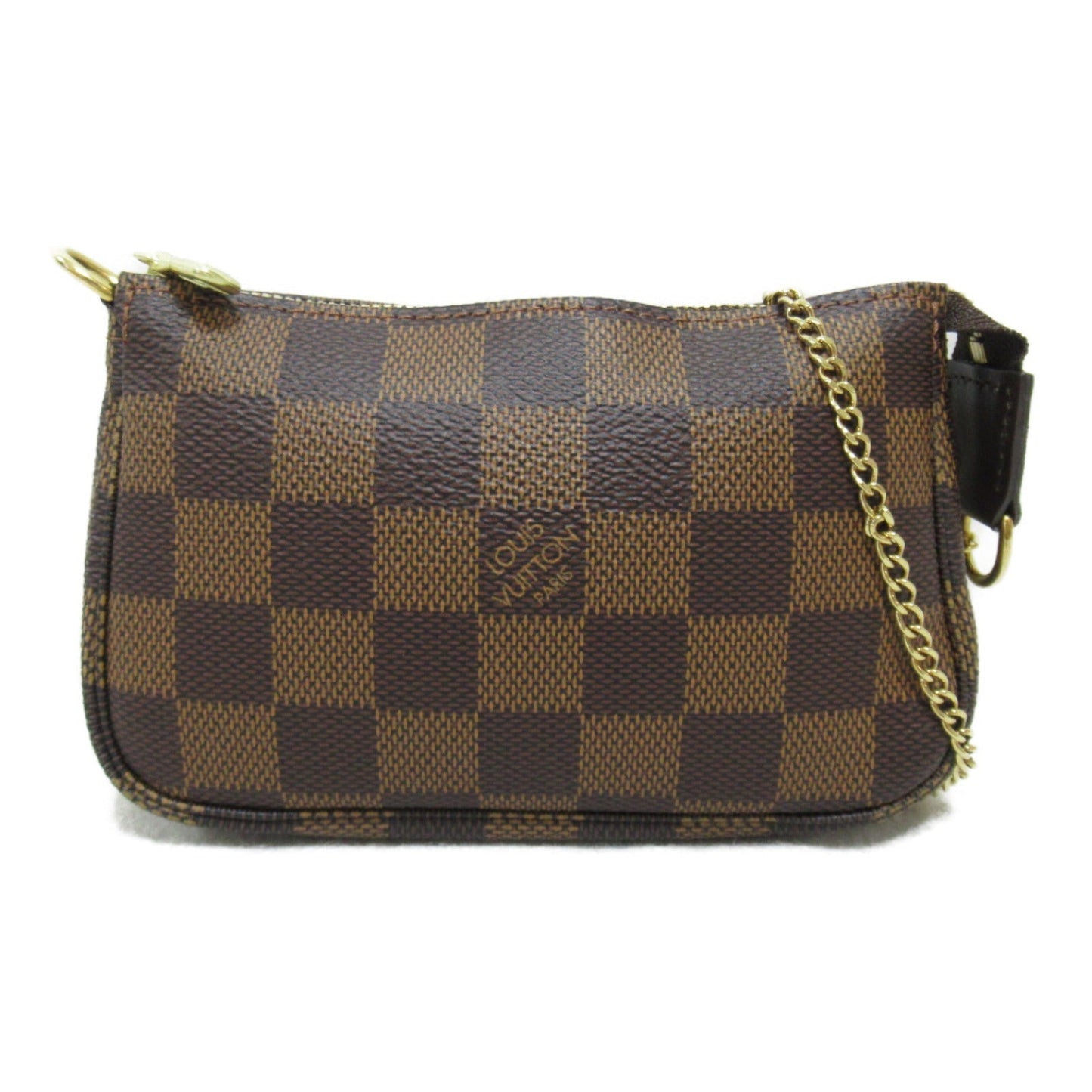 Louis Vuitton Mini Pochette Accessoires Damier Accessoires Pochette Bag PVC  Linen Damiere  Black N58009