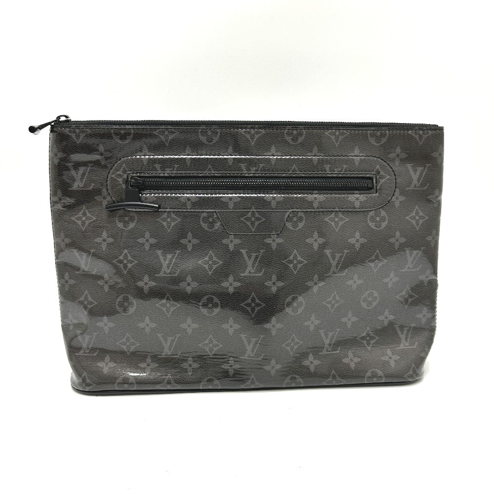 LOUIS VUITTON Clutch bag M63373 Plastics black Monogram Eclipse Glaze Pochette Cosmos mens  d