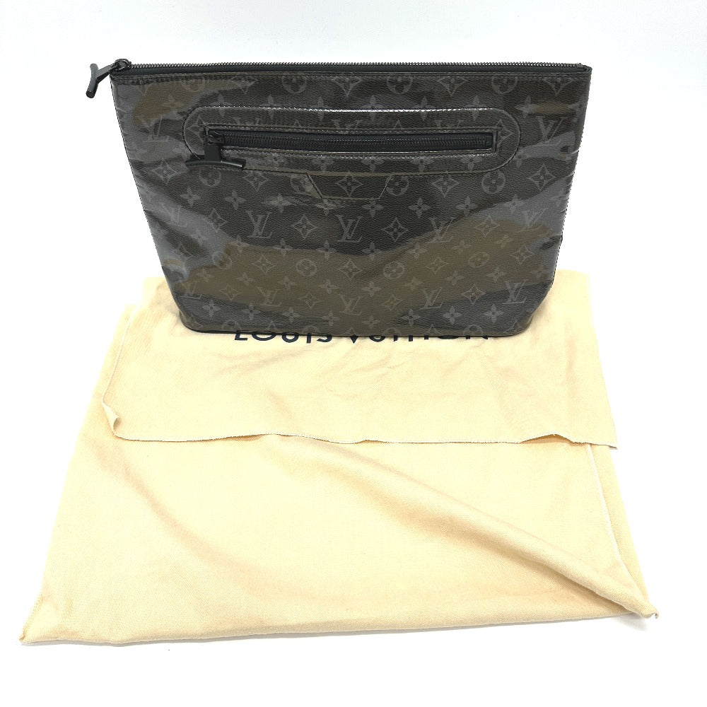 LOUIS VUITTON Clutch bag M63373 Plastics black Monogram Eclipse Glaze Pochette Cosmos mens  d