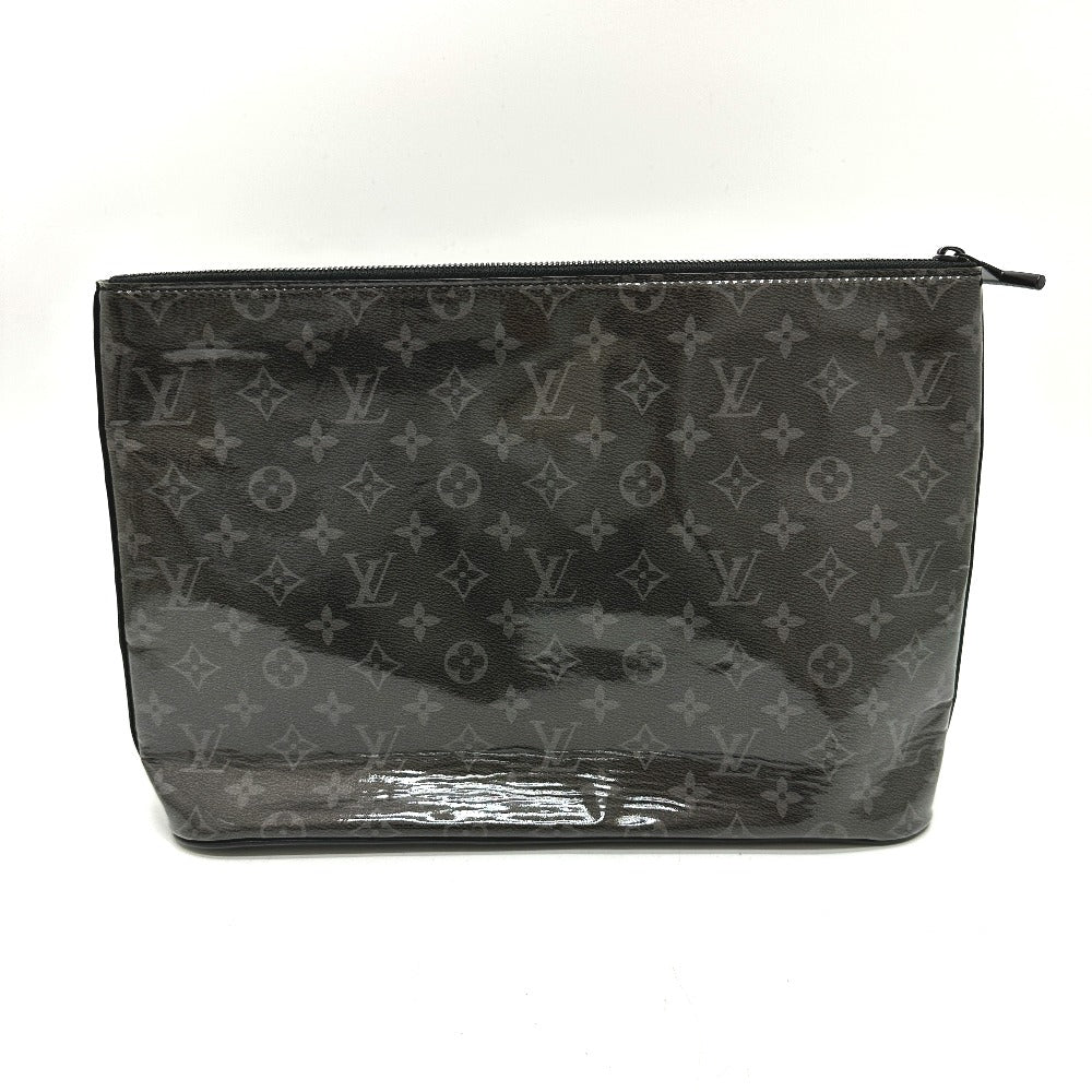 LOUIS VUITTON Clutch bag M63373 Plastics black Monogram Eclipse Glaze Pochette Cosmos mens  d