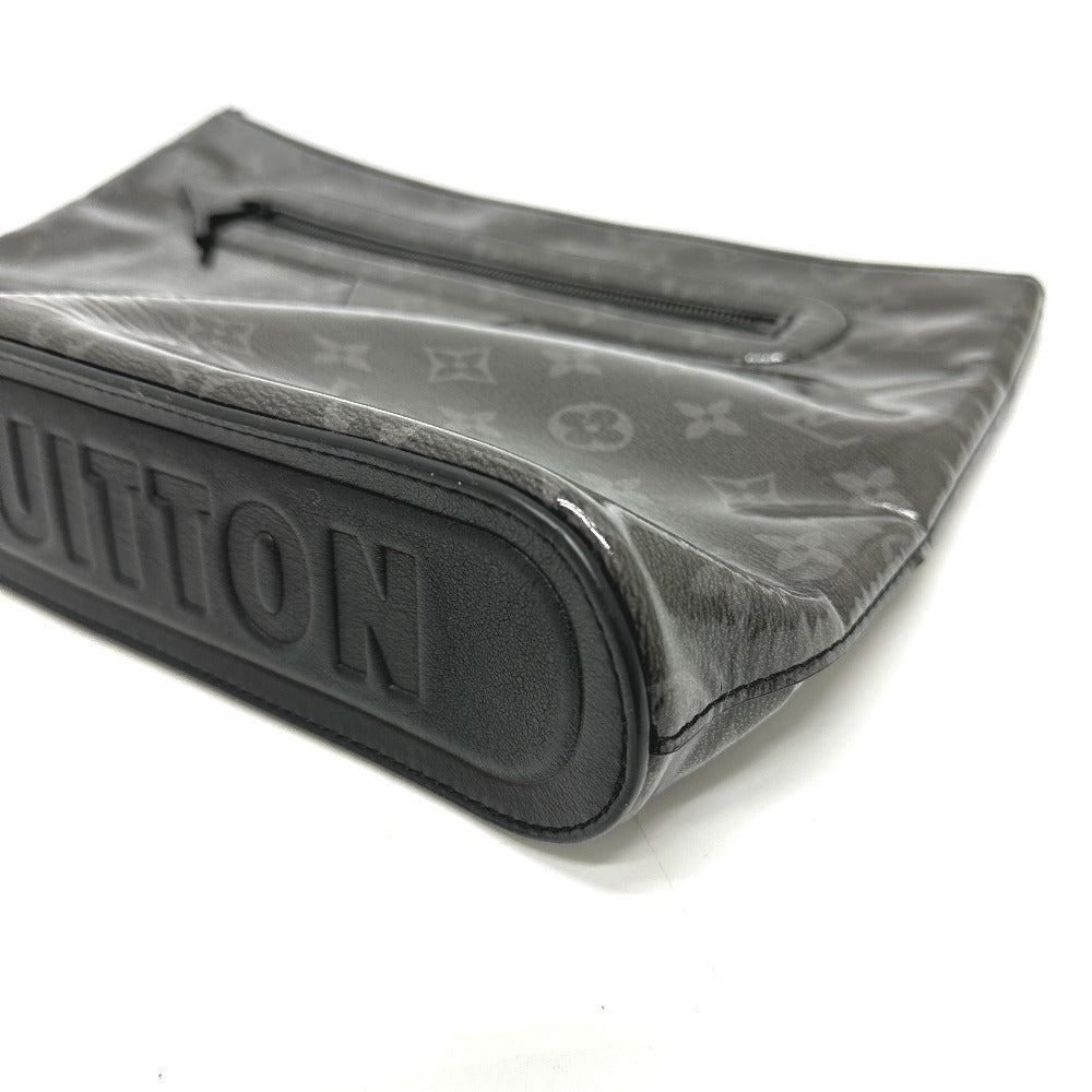 LOUIS VUITTON Clutch bag M63373 Plastics black Monogram Eclipse Glaze Pochette Cosmos mens  d