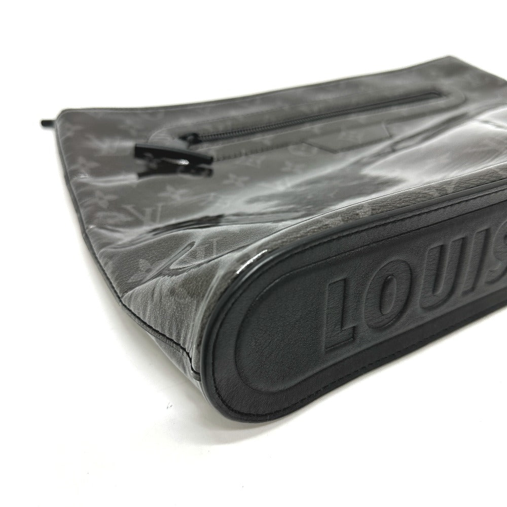 LOUIS VUITTON Clutch bag M63373 Plastics black Monogram Eclipse Glaze Pochette Cosmos mens  d