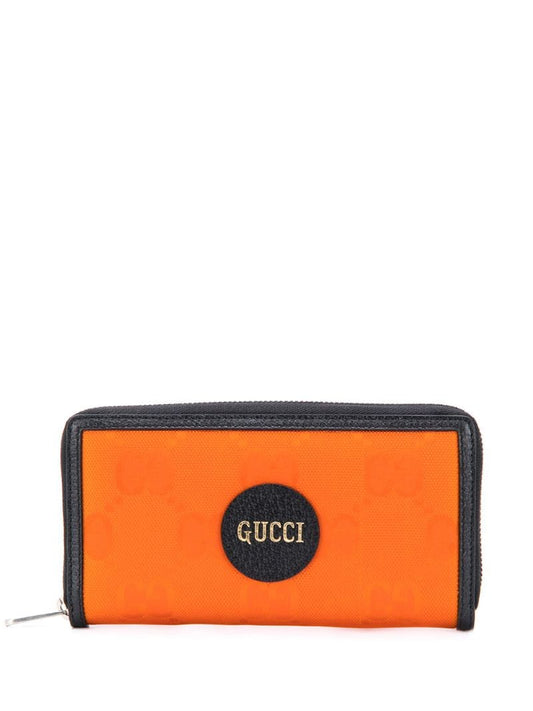 Gucci - Off The Grid zip-around purse - men - Calf Leather/Fabric - One Size - ORANGE