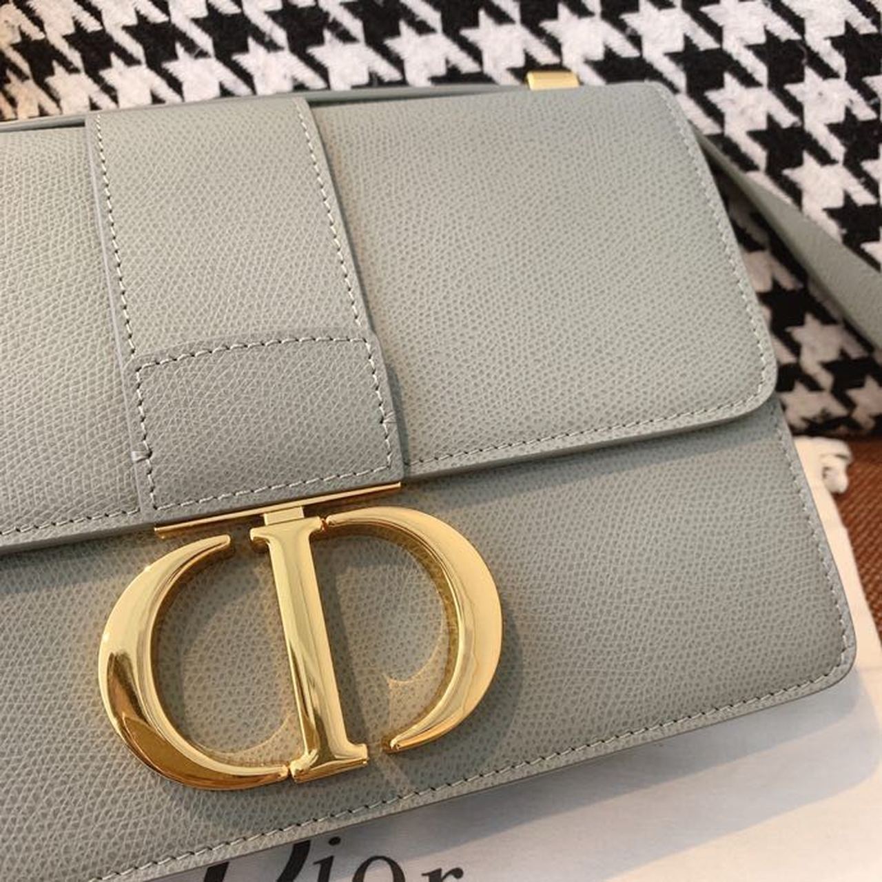 Top Quality MeTop Qualityum 30 Montaigne Bag Blue-Gray Box For Women 24cm/9in CD