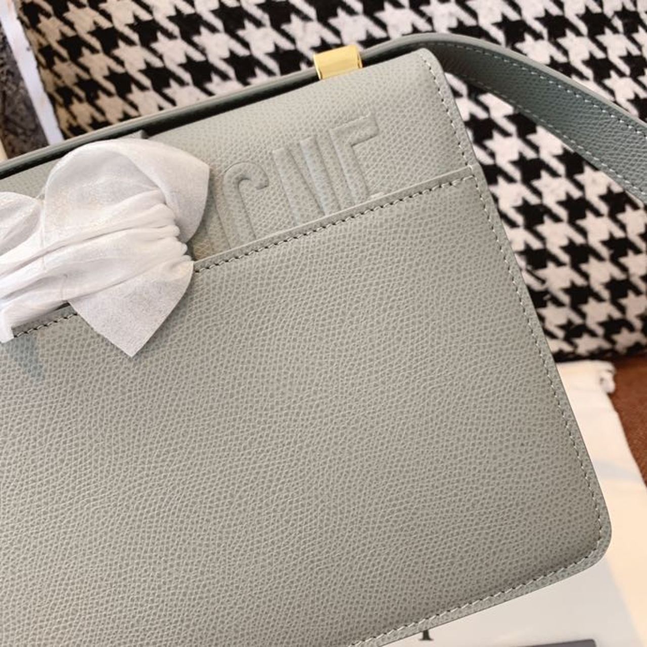 Top Quality MeTop Qualityum 30 Montaigne Bag Blue-Gray Box For Women 24cm/9in CD