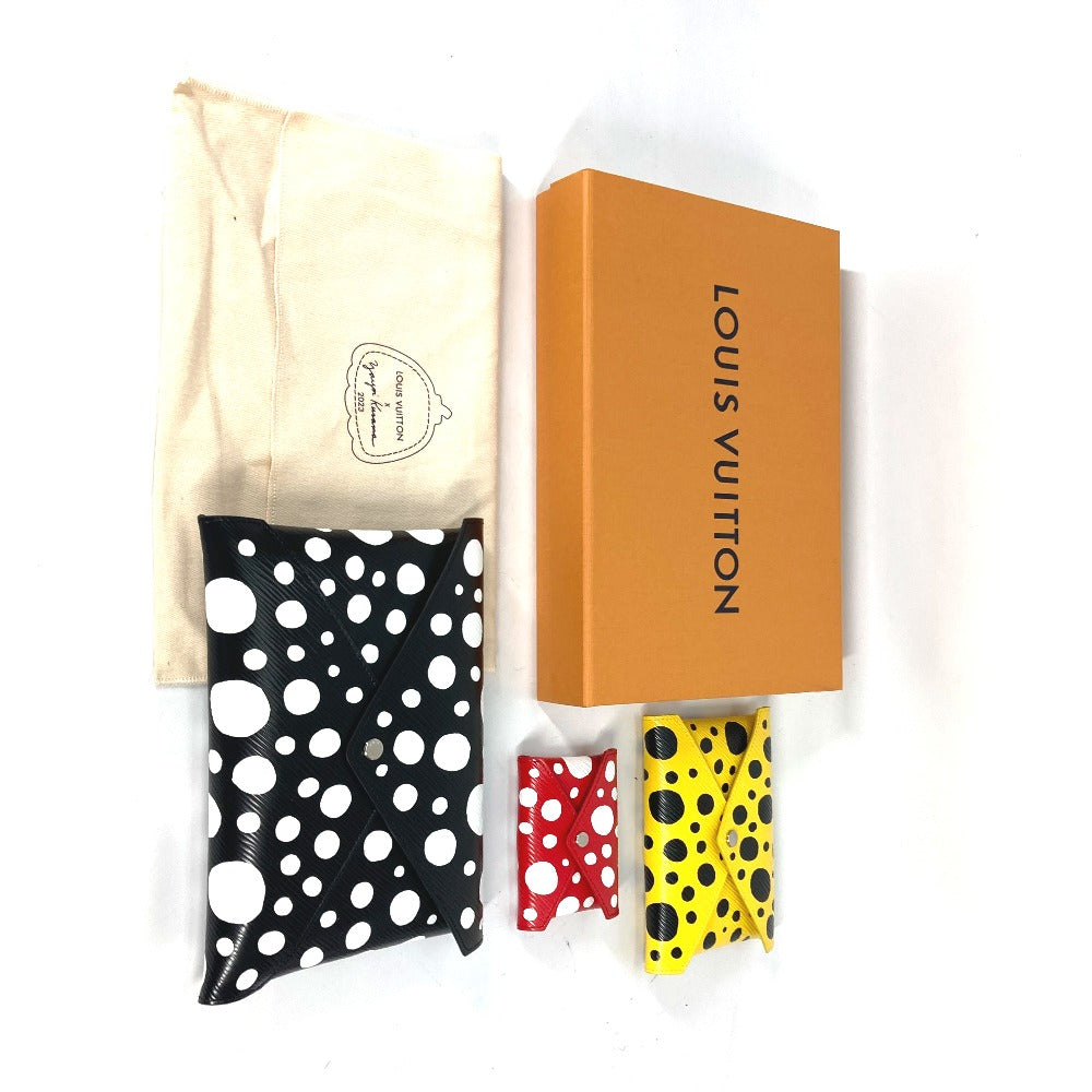 LOUIS VUITTON Clutch bag M81959 Epi Leather black yellow red Epi Yayoi Kusama LVxYK Pochette Kirigami Women  d