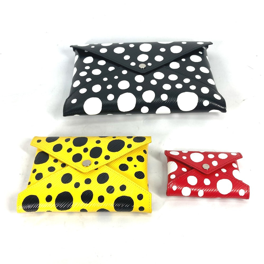 LOUIS VUITTON Clutch bag M81959 Epi Leather black yellow red Epi Yayoi Kusama LVxYK Pochette Kirigami Women  d