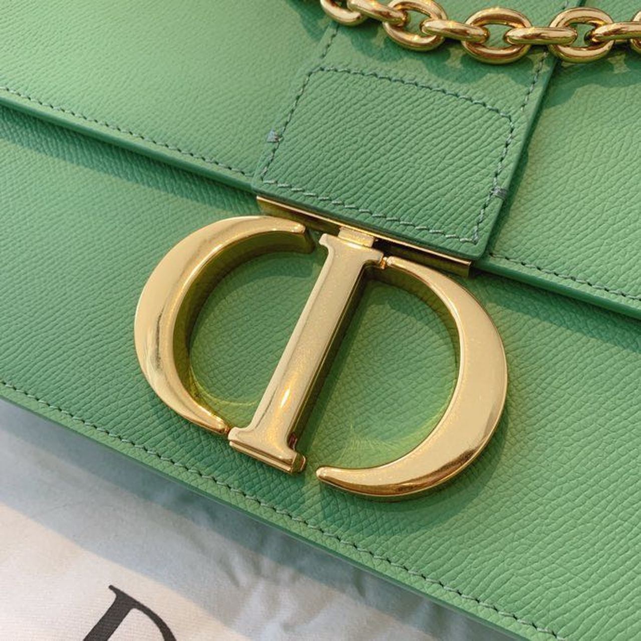 Top Quality 30 Montaigne Chained Bag Deep Mint Green Box For Women 24cm/9in CD