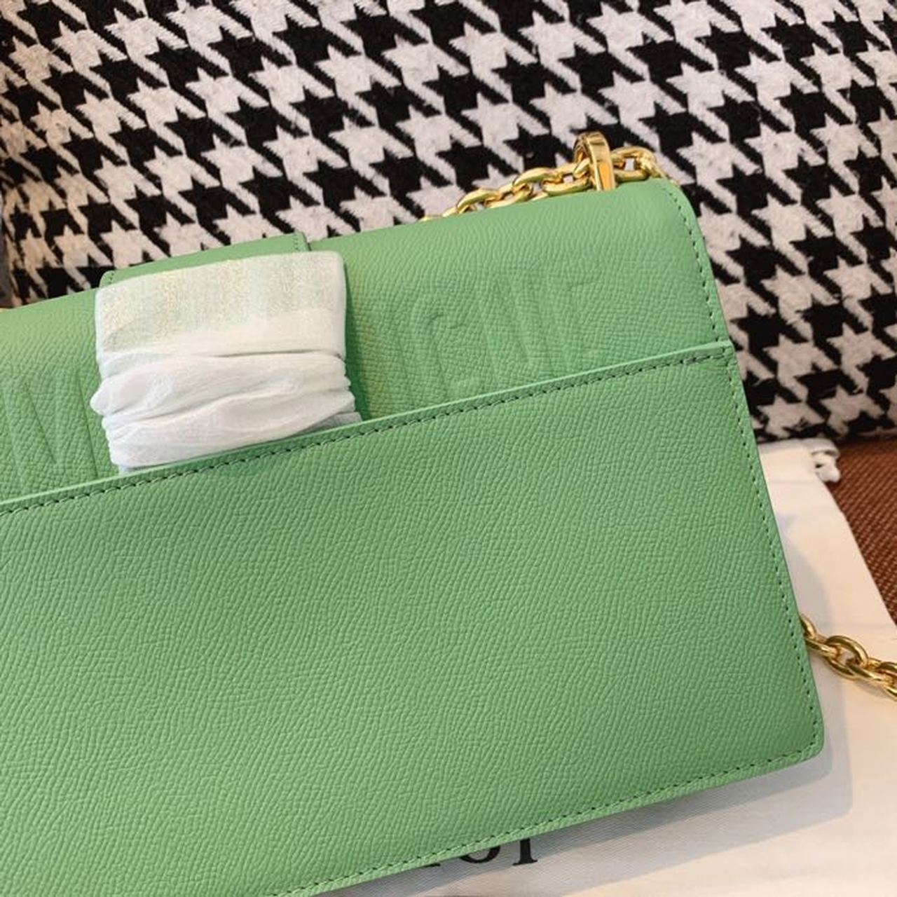 Top Quality 30 Montaigne Chained Bag Deep Mint Green Box For Women 24cm/9in CD