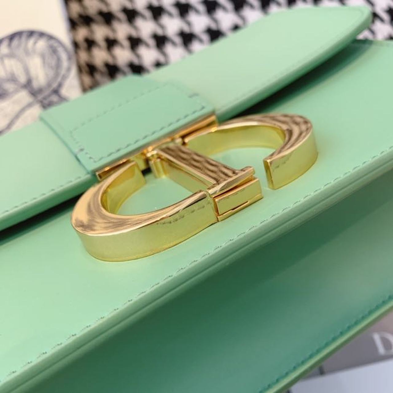Top Quality MeTop Qualityum 30 Montaigne Bag Deep Mint Green Box For Women 24cm/9in CD