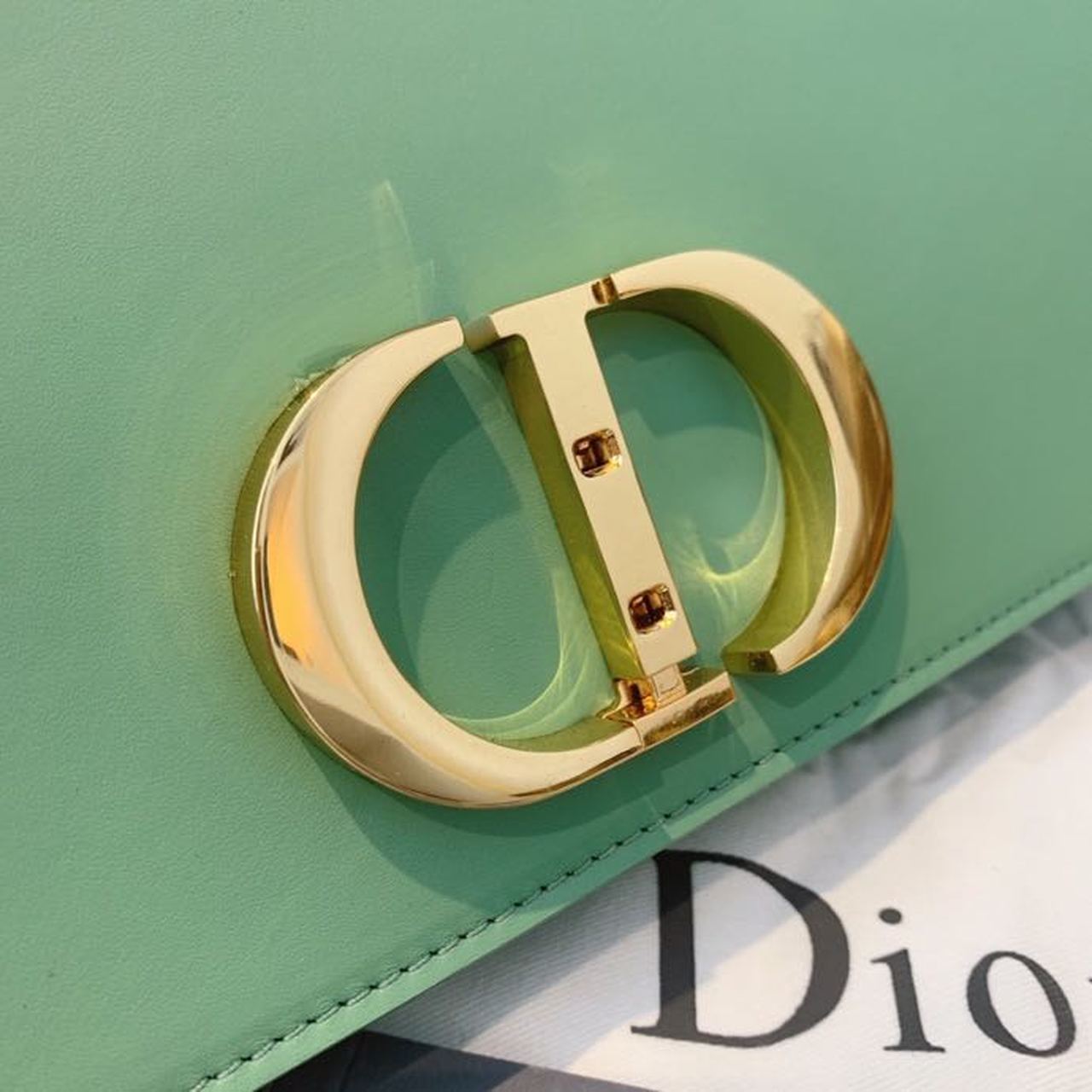Top Quality MeTop Qualityum 30 Montaigne Bag Deep Mint Green Box For Women 24cm/9in CD