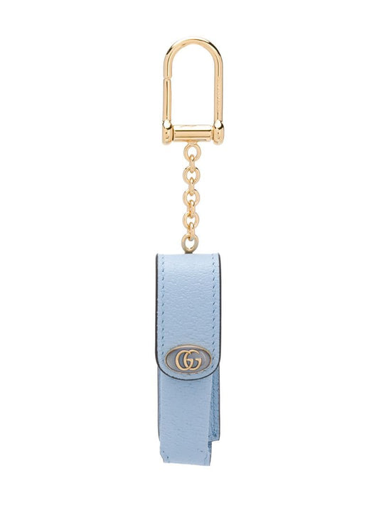 Gucci - single porte-rouges keychain - women - Calf Leather - One Size - Blue