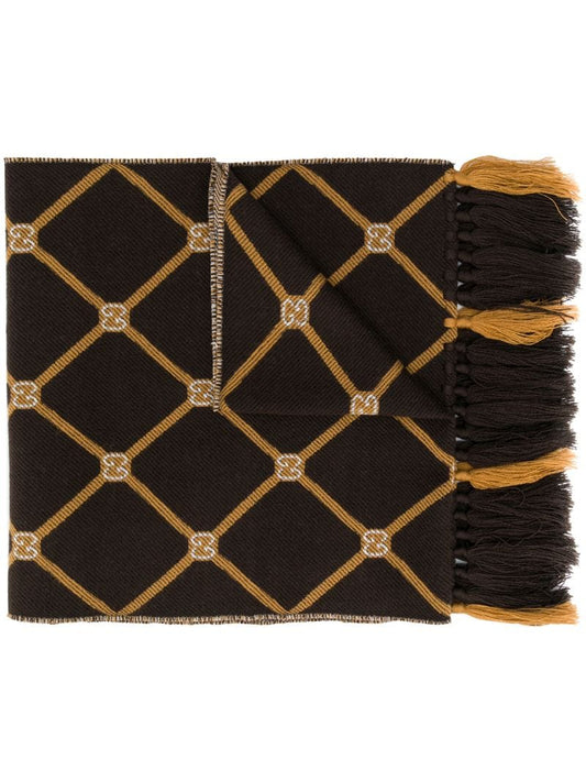 Gucci - GG motif scarf - women - Wool - One Size - Brown