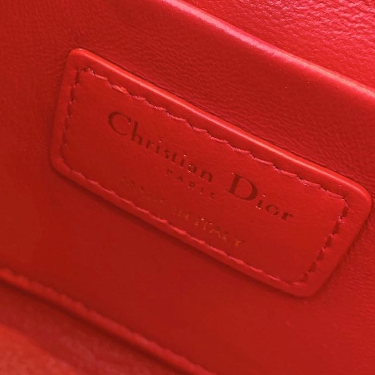 Top Quality Mini 30 Montaigne Bag Gold Toned Hardware Red For Women 18cm/7in CD