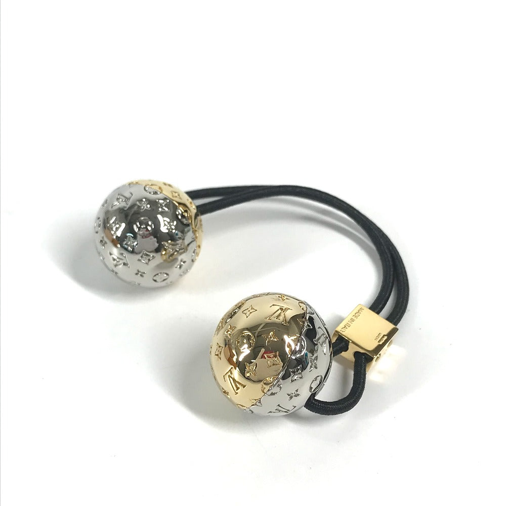 LOUIS VUITTON Hair rubber M80266 metal gold Scrunchie Nanogram Planet LV