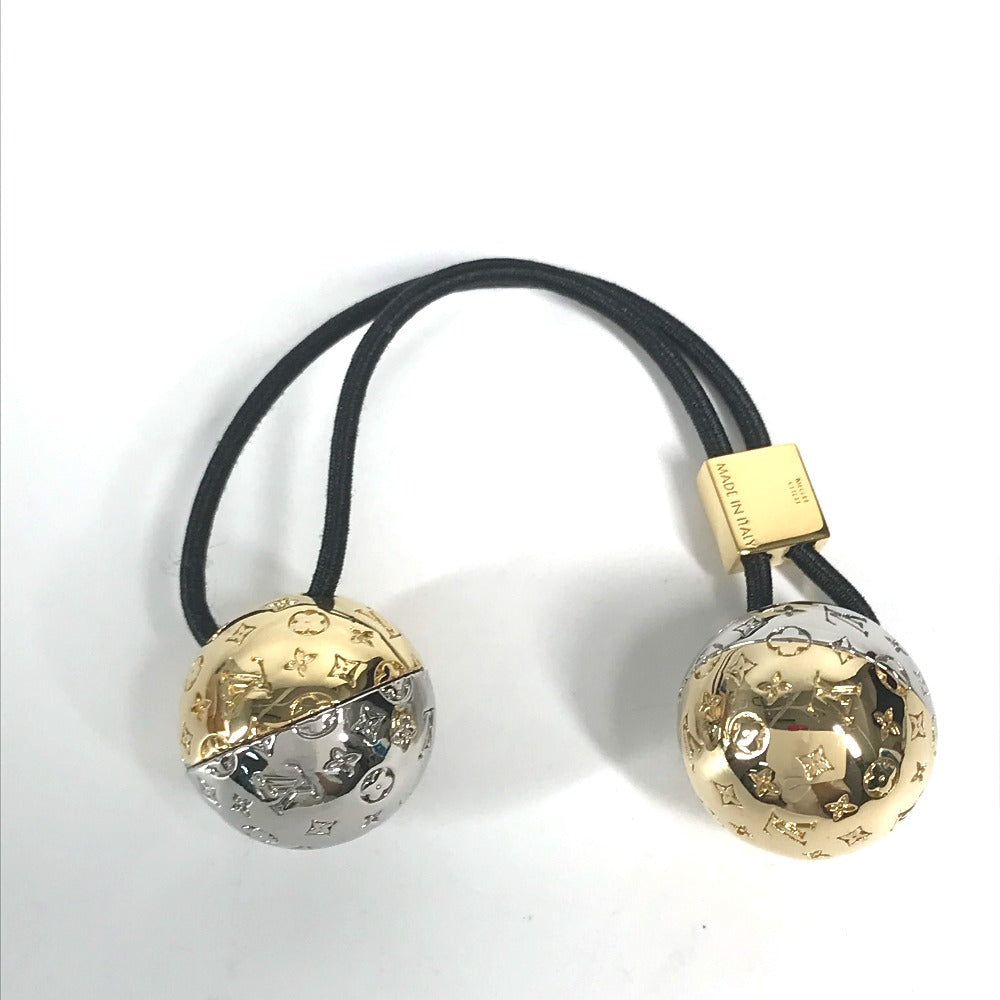 LOUIS VUITTON Hair rubber M80266 metal gold Scrunchie Nanogram Planet LV