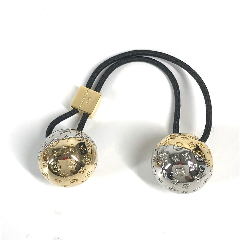 LOUIS VUITTON Hair rubber M80266 metal gold Scrunchie Nanogram Planet LV